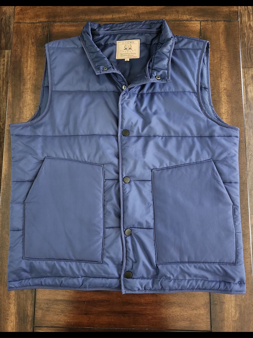 Vintage 1980's J.COME Puffer Vest Lightweight